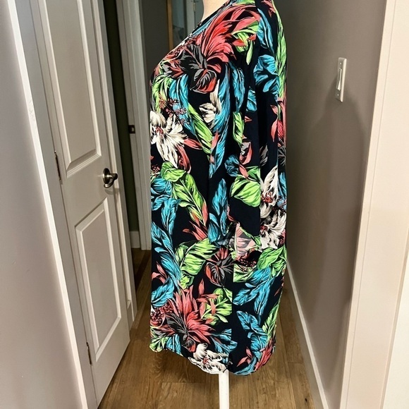 ZARA Woman Tropical Kimono Style Mini Dress - Picture 8 of 12